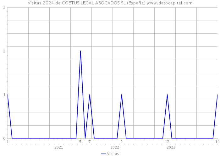 Visitas 2024 de COETUS LEGAL ABOGADOS SL (España) 