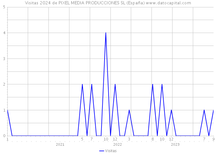 Visitas 2024 de PIXEL MEDIA PRODUCCIONES SL (España) 