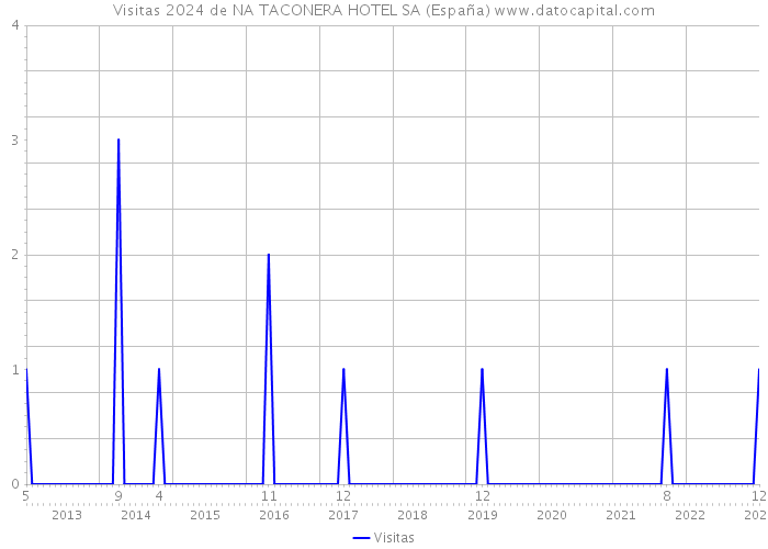 Visitas 2024 de NA TACONERA HOTEL SA (España) 
