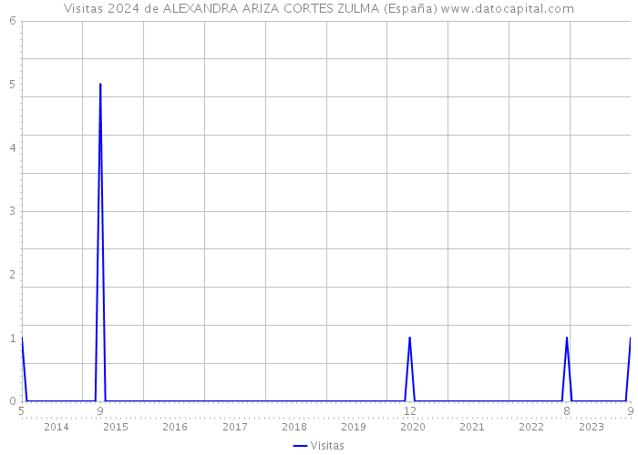 Visitas 2024 de ALEXANDRA ARIZA CORTES ZULMA (España) 