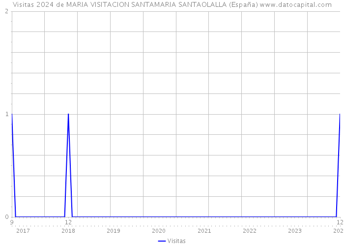 Visitas 2024 de MARIA VISITACION SANTAMARIA SANTAOLALLA (España) 
