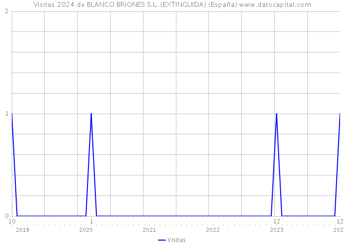 Visitas 2024 de BLANCO BRIONES S.L. (EXTINGUIDA) (España) 