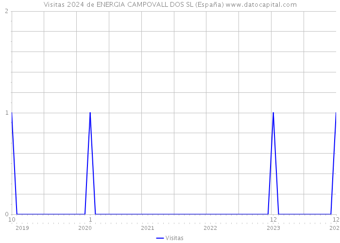 Visitas 2024 de ENERGIA CAMPOVALL DOS SL (España) 
