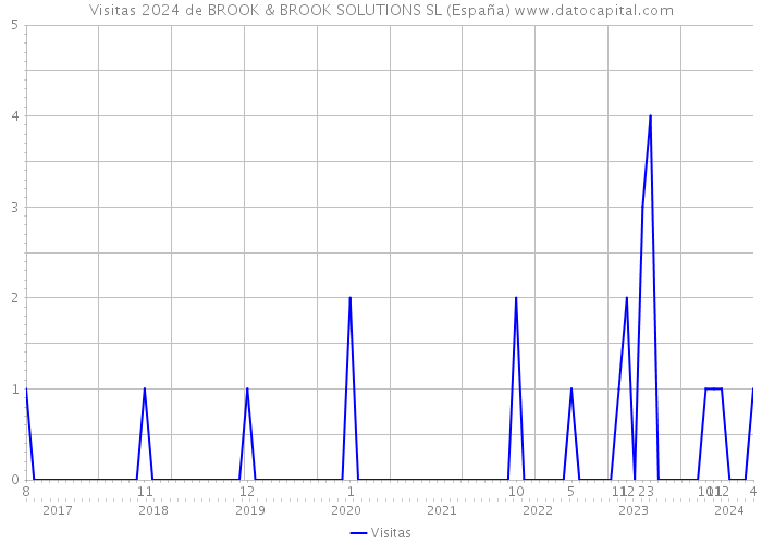 Visitas 2024 de BROOK & BROOK SOLUTIONS SL (España) 