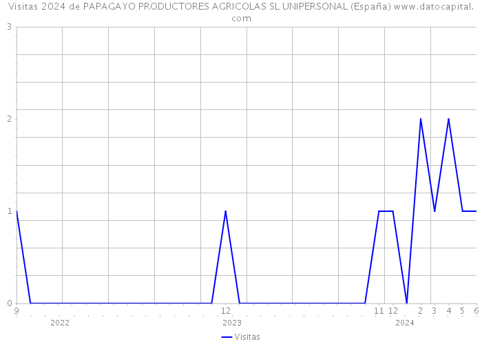 Visitas 2024 de PAPAGAYO PRODUCTORES AGRICOLAS SL UNIPERSONAL (España) 