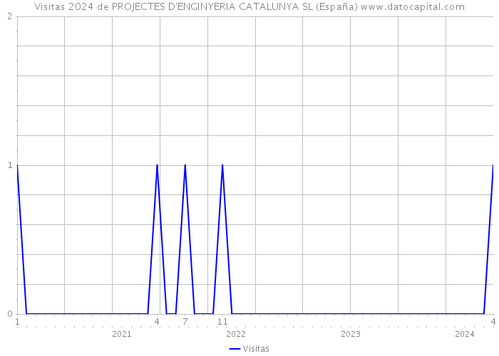 Visitas 2024 de PROJECTES D'ENGINYERIA CATALUNYA SL (España) 