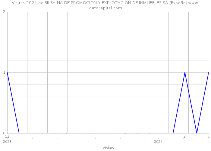 Visitas 2024 de BILBAINA DE PROMOCION Y EXPLOTACION DE INMUEBLES SA (España) 
