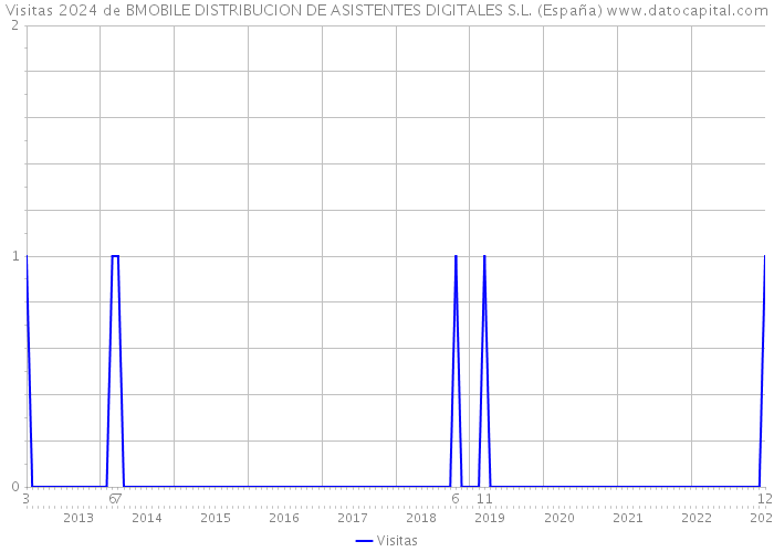 Visitas 2024 de BMOBILE DISTRIBUCION DE ASISTENTES DIGITALES S.L. (España) 
