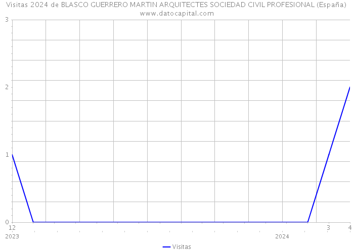 Visitas 2024 de BLASCO GUERRERO MARTIN ARQUITECTES SOCIEDAD CIVIL PROFESIONAL (España) 