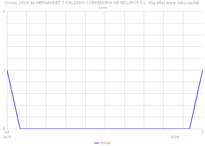Visitas 2024 de HERNANDEZ Y CALZADO CORREDURIA DE SEGUROS S.L. (España) 