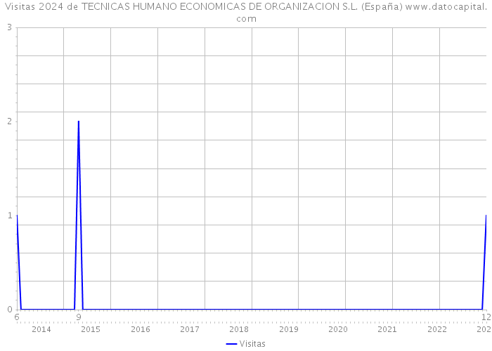 Visitas 2024 de TECNICAS HUMANO ECONOMICAS DE ORGANIZACION S.L. (España) 