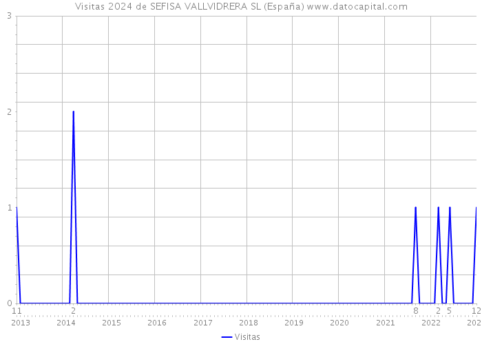 Visitas 2024 de SEFISA VALLVIDRERA SL (España) 