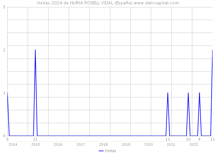 Visitas 2024 de NURIA ROSELL VIDAL (España) 