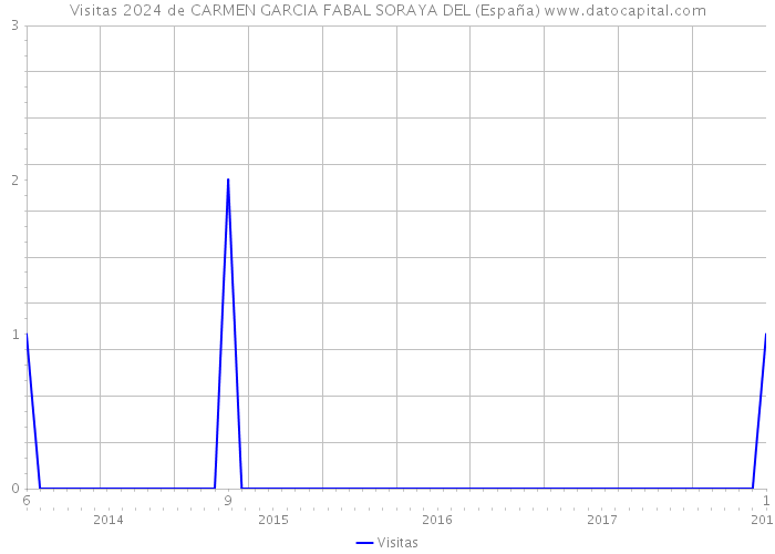 Visitas 2024 de CARMEN GARCIA FABAL SORAYA DEL (España) 