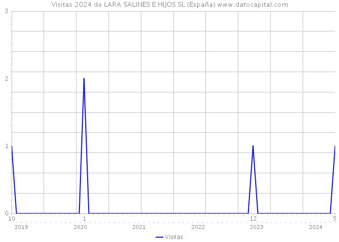 Visitas 2024 de LARA SALINES E HIJOS SL (España) 