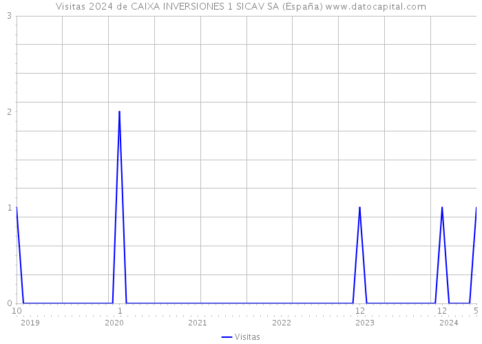 Visitas 2024 de CAIXA INVERSIONES 1 SICAV SA (España) 