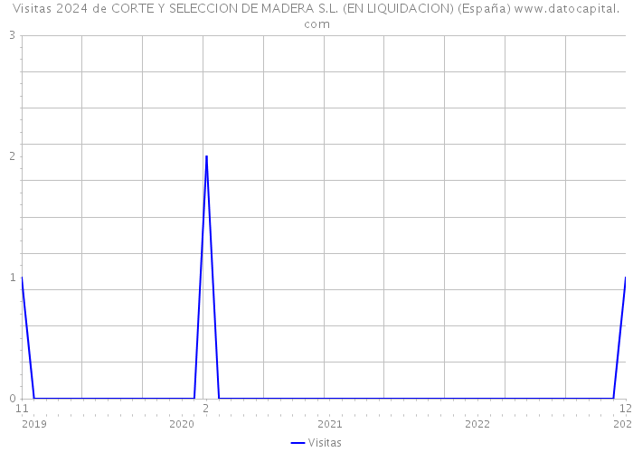 Visitas 2024 de CORTE Y SELECCION DE MADERA S.L. (EN LIQUIDACION) (España) 