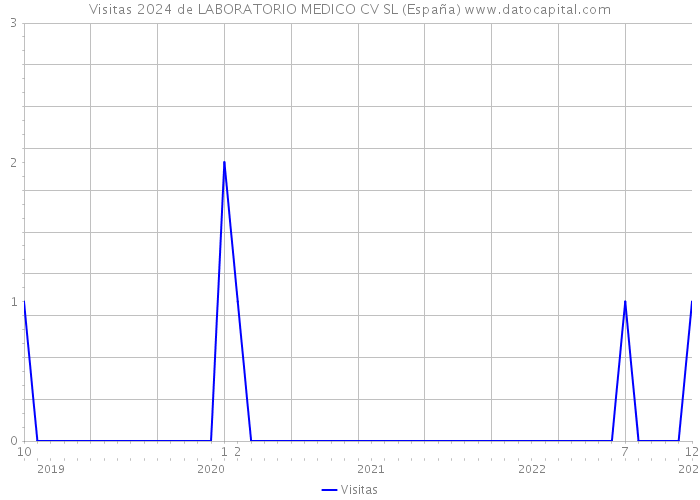 Visitas 2024 de LABORATORIO MEDICO CV SL (España) 