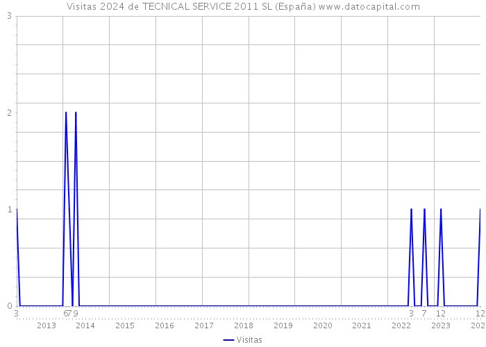 Visitas 2024 de TECNICAL SERVICE 2011 SL (España) 