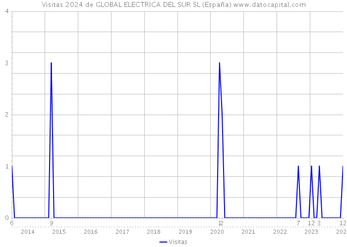 Visitas 2024 de GLOBAL ELECTRICA DEL SUR SL (España) 