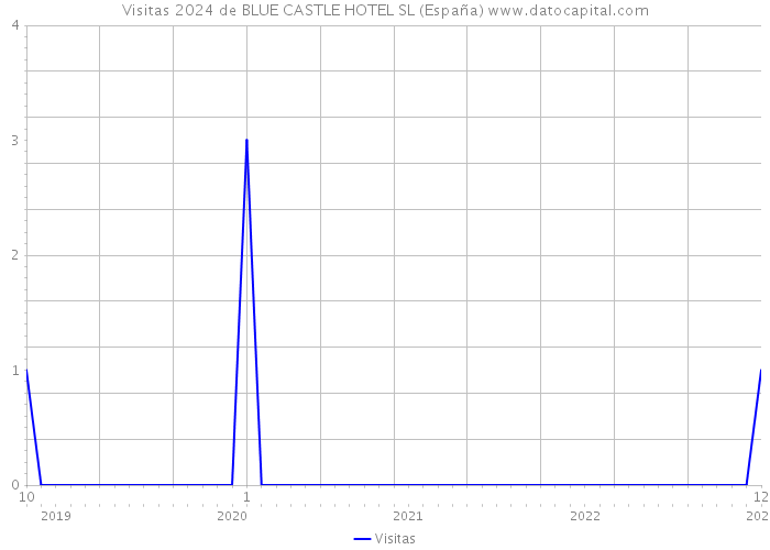 Visitas 2024 de BLUE CASTLE HOTEL SL (España) 