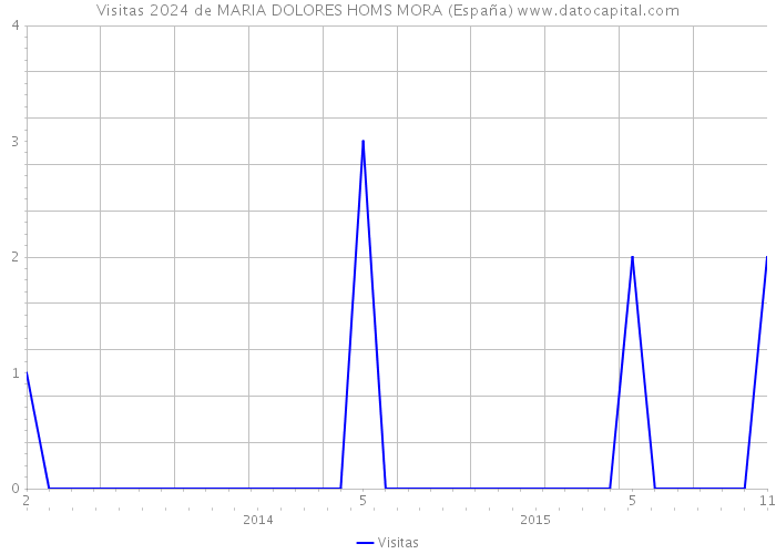 Visitas 2024 de MARIA DOLORES HOMS MORA (España) 