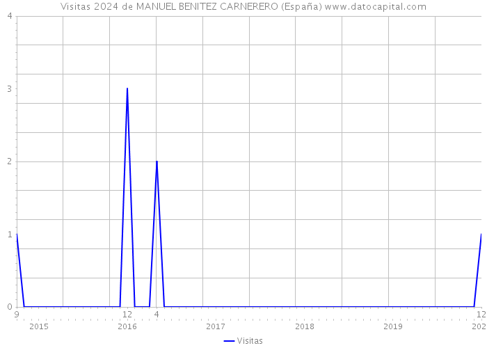 Visitas 2024 de MANUEL BENITEZ CARNERERO (España) 