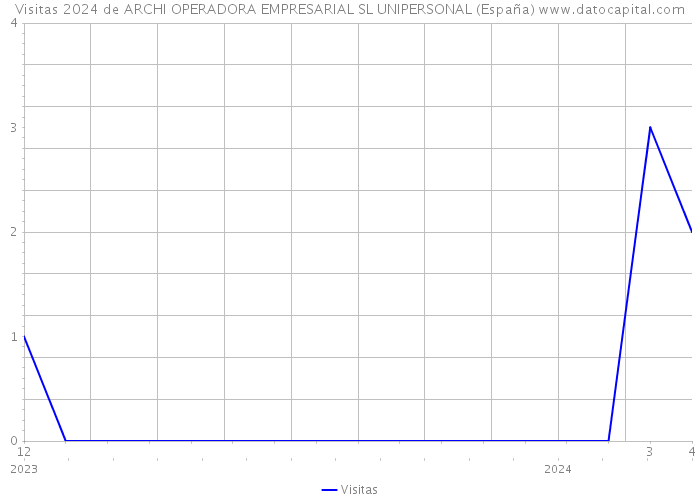 Visitas 2024 de ARCHI OPERADORA EMPRESARIAL SL UNIPERSONAL (España) 