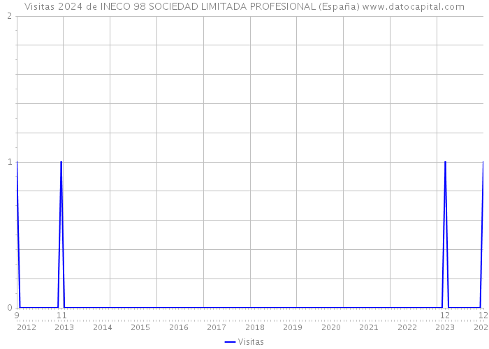 Visitas 2024 de INECO 98 SOCIEDAD LIMITADA PROFESIONAL (España) 