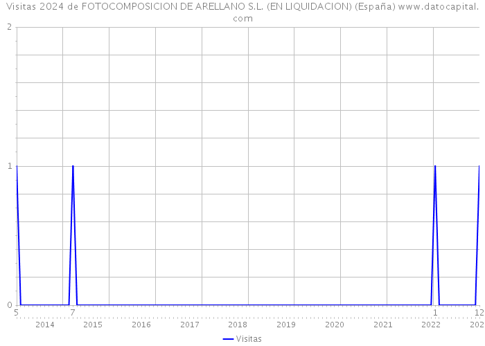 Visitas 2024 de FOTOCOMPOSICION DE ARELLANO S.L. (EN LIQUIDACION) (España) 