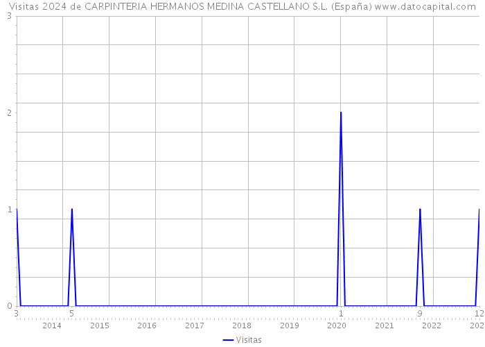 Visitas 2024 de CARPINTERIA HERMANOS MEDINA CASTELLANO S.L. (España) 