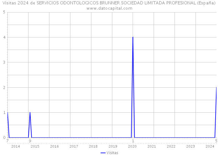 Visitas 2024 de SERVICIOS ODONTOLOGICOS BRUNNER SOCIEDAD LIMITADA PROFESIONAL (España) 