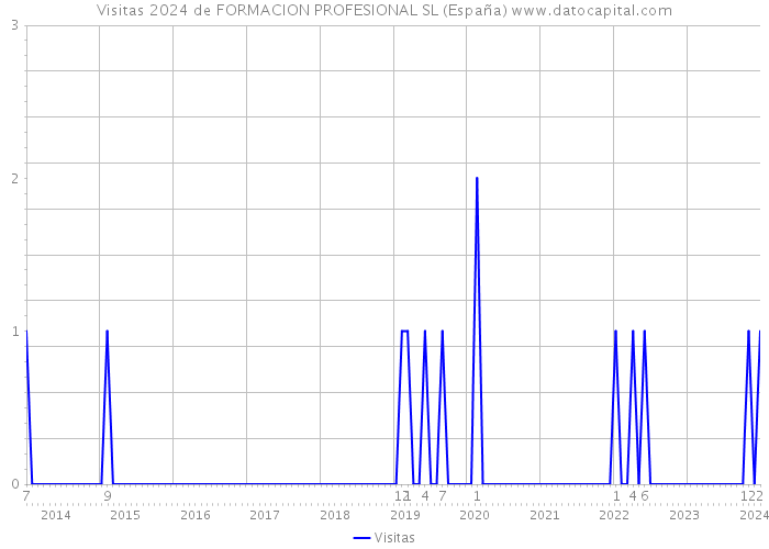 Visitas 2024 de FORMACION PROFESIONAL SL (España) 