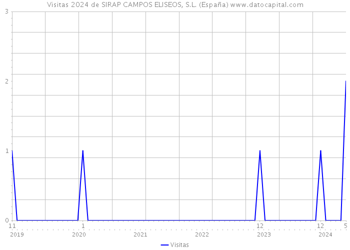 Visitas 2024 de SIRAP CAMPOS ELISEOS, S.L. (España) 