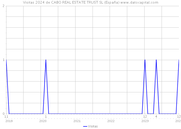 Visitas 2024 de CABO REAL ESTATE TRUST SL (España) 
