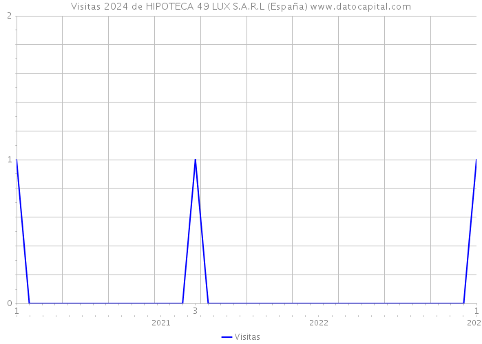 Visitas 2024 de HIPOTECA 49 LUX S.A.R.L (España) 