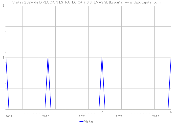 Visitas 2024 de DIRECCION ESTRATEGICA Y SISTEMAS SL (España) 