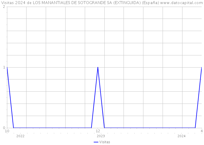 Visitas 2024 de LOS MANANTIALES DE SOTOGRANDE SA (EXTINGUIDA) (España) 