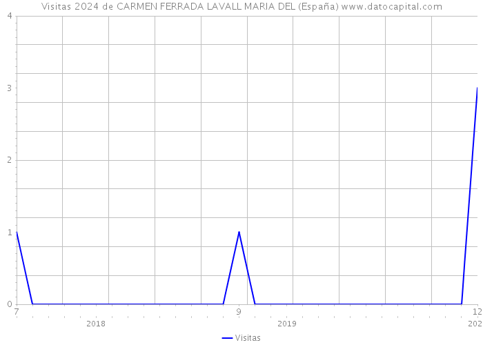 Visitas 2024 de CARMEN FERRADA LAVALL MARIA DEL (España) 