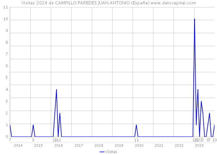 Visitas 2024 de CAMPILLO PAREDES JUAN ANTONIO (España) 