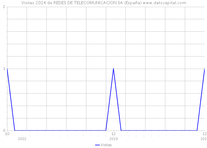 Visitas 2024 de REDES DE TELECOMUNICACION SA (España) 