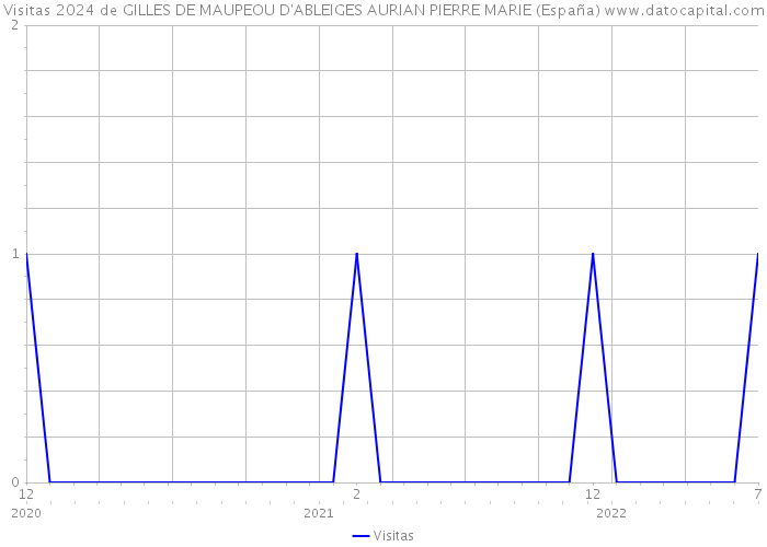 Visitas 2024 de GILLES DE MAUPEOU D'ABLEIGES AURIAN PIERRE MARIE (España) 