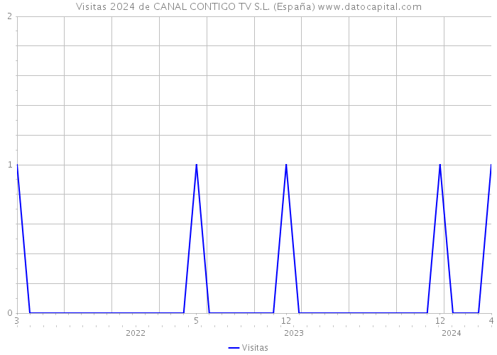 Visitas 2024 de CANAL CONTIGO TV S.L. (España) 