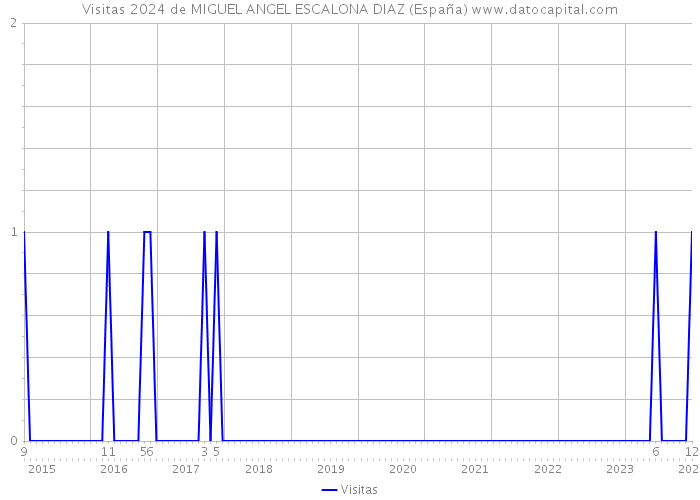 Visitas 2024 de MIGUEL ANGEL ESCALONA DIAZ (España) 