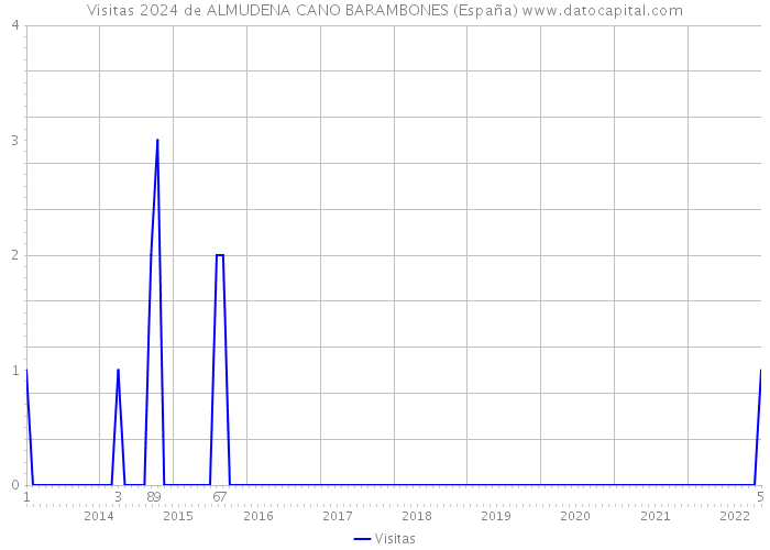 Visitas 2024 de ALMUDENA CANO BARAMBONES (España) 