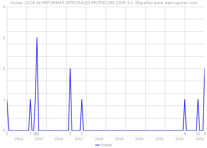Visitas 2024 de REFORMAS INTEGRALES PROFECOM 2005 S.L. (España) 