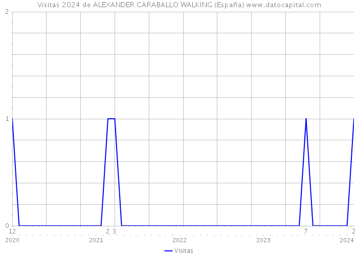 Visitas 2024 de ALEXANDER CARABALLO WALKING (España) 