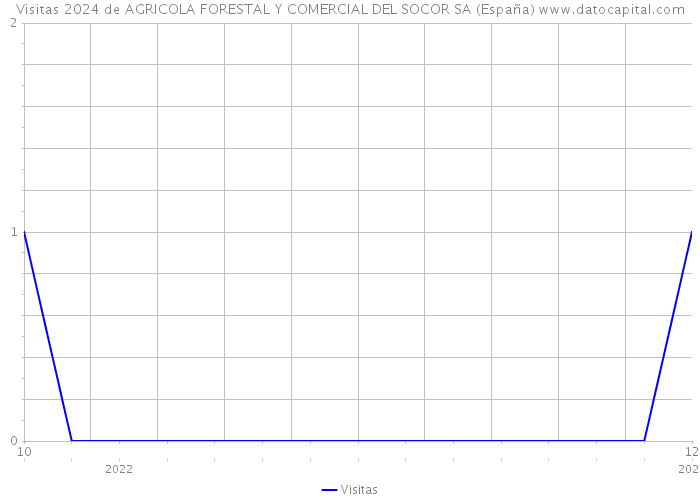 Visitas 2024 de AGRICOLA FORESTAL Y COMERCIAL DEL SOCOR SA (España) 