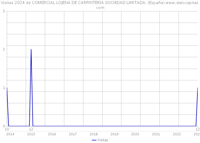 Visitas 2024 de COMERCIAL LOJENA DE CARPINTERIA SOCIEDAD LIMITADA. (España) 
