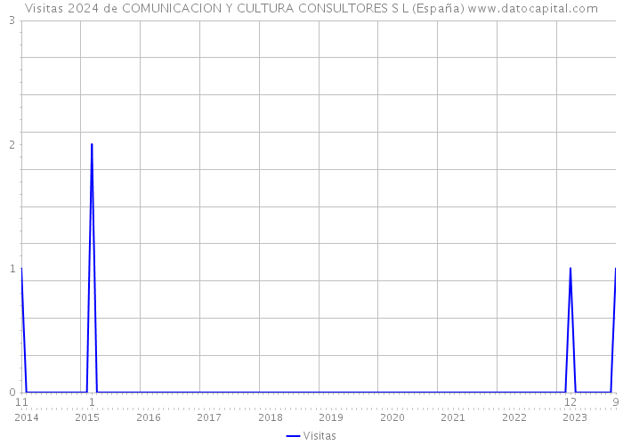 Visitas 2024 de COMUNICACION Y CULTURA CONSULTORES S L (España) 